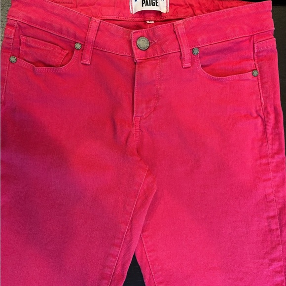 PAIGE Barbie pink skyline ankle peg jeans size 26 - Picture 9 of 13
